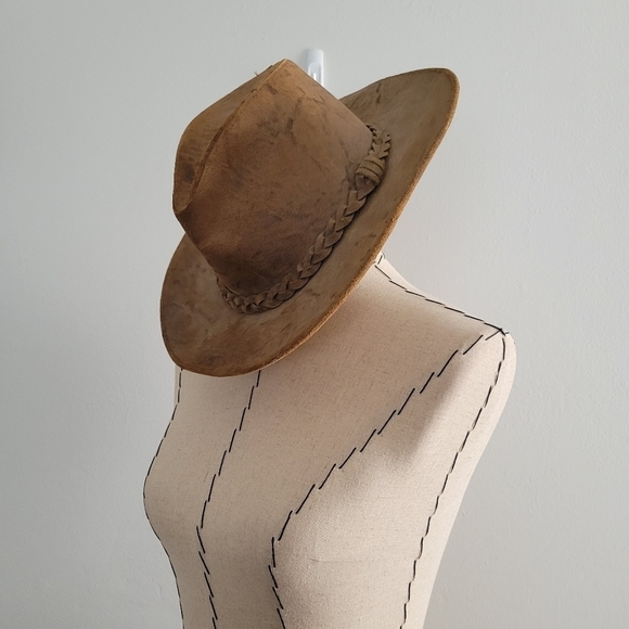 Hershel Hat Co Brown Leather Hat - Picture 3 of 9